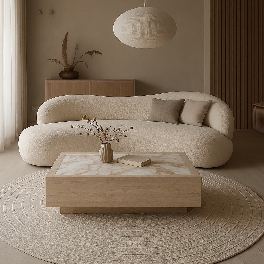 Home Atelier Mink Performance Boucle Curve Sofa