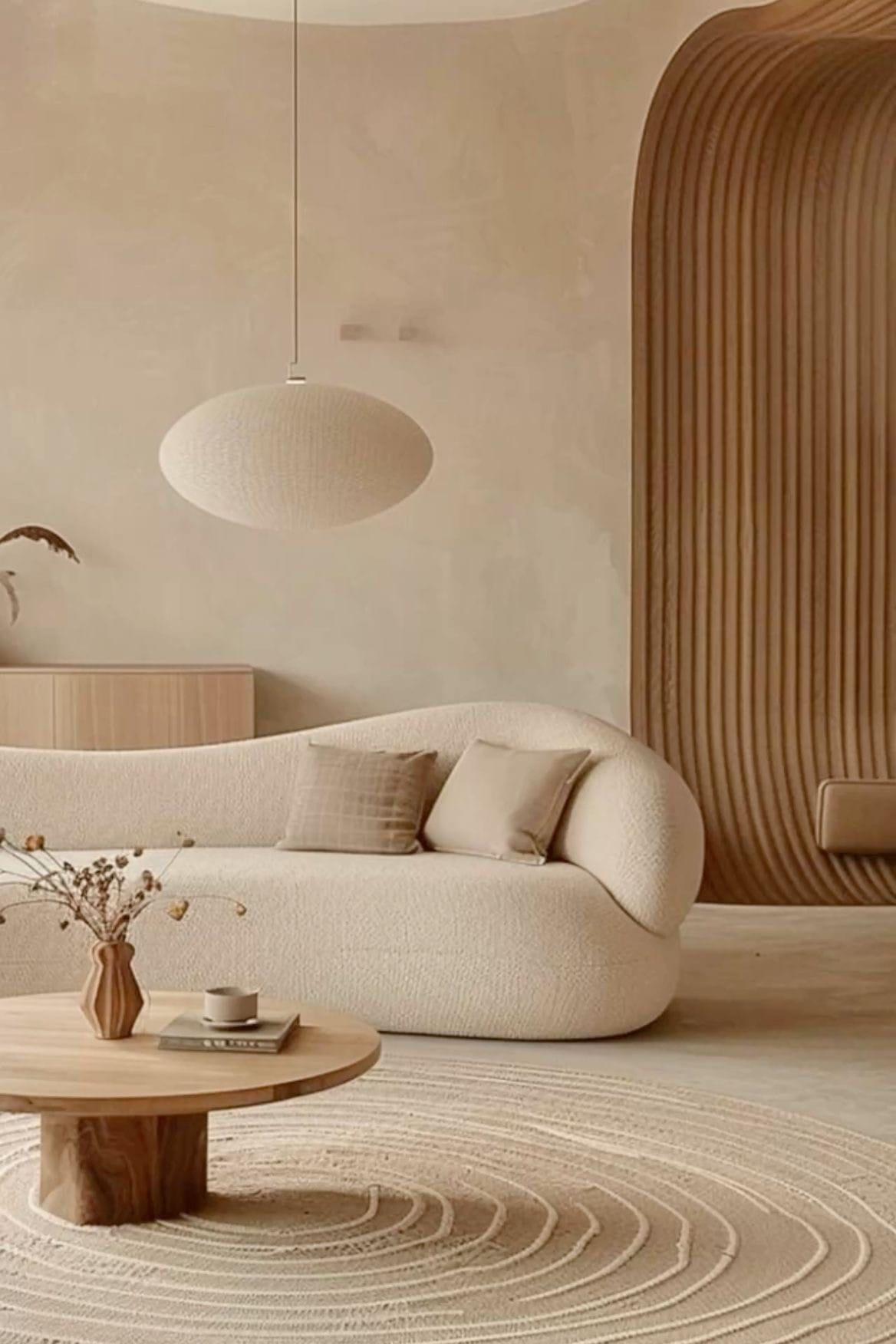 Home Atelier Mink Performance Boucle Curve Sofa