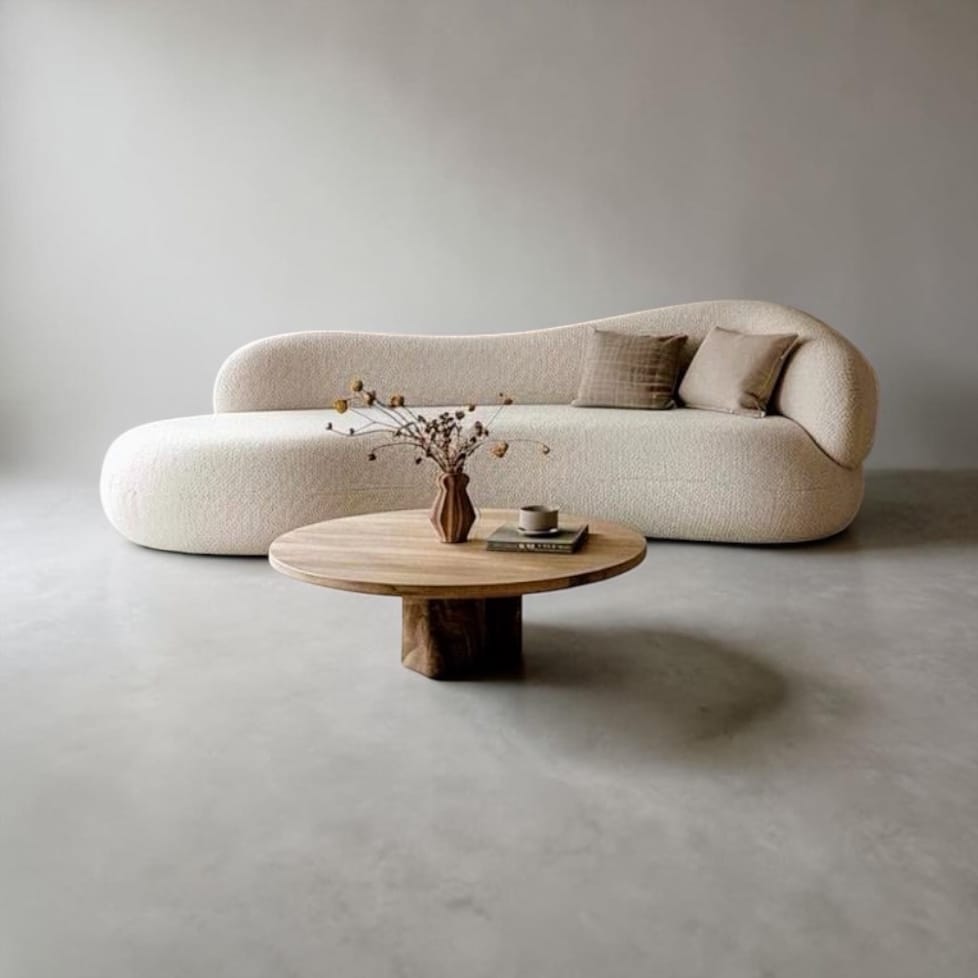 Home Atelier Mink Performance Boucle Curve Sofa