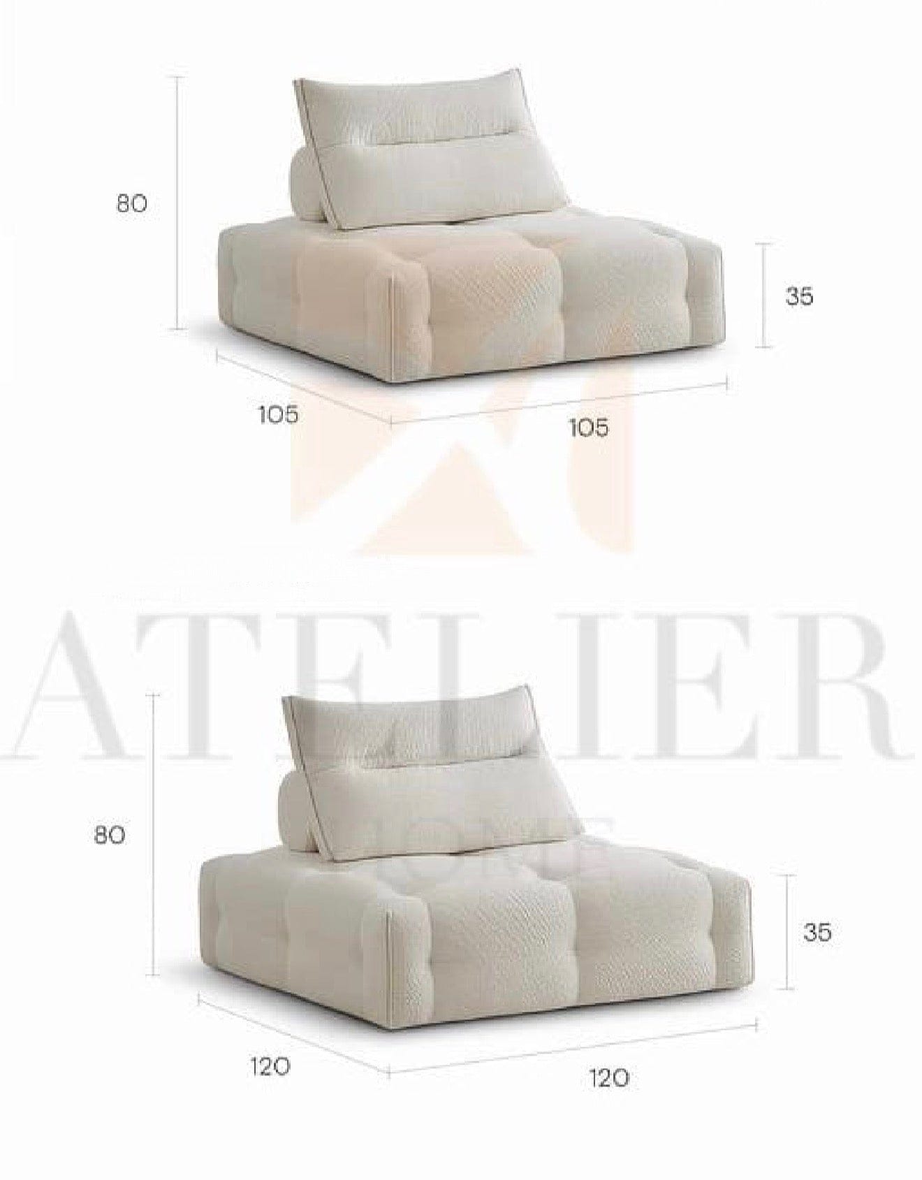 Home Atelier Minot Performance Boucle Modular Sofa