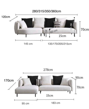 Home Atelier Minuti Sectional Curve Sofa
