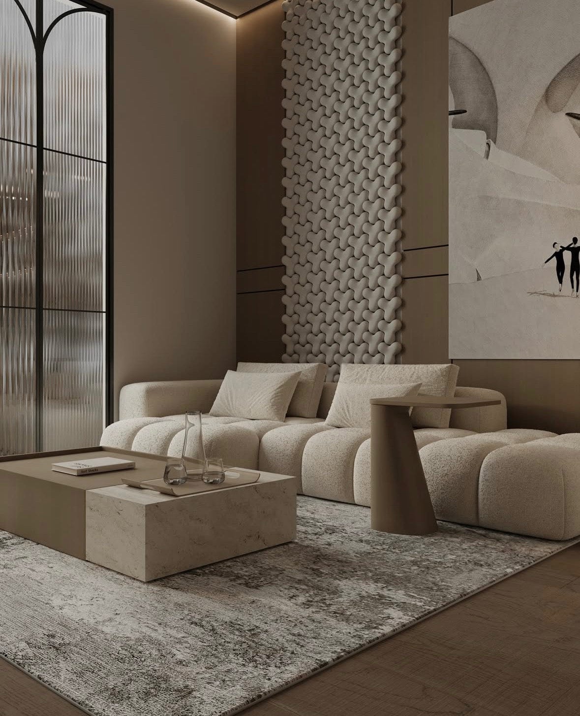 Home Atelier Miranda Boucle Side Chaise Sofa