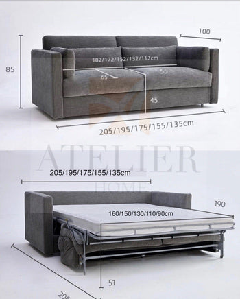 Home Atelier Mitchell Velvet Sofa Bed