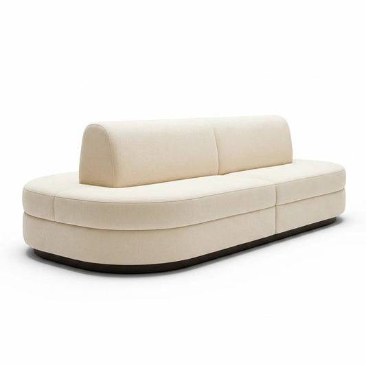 Home Atelier Modern Curved Upholstered Lounge Sofa