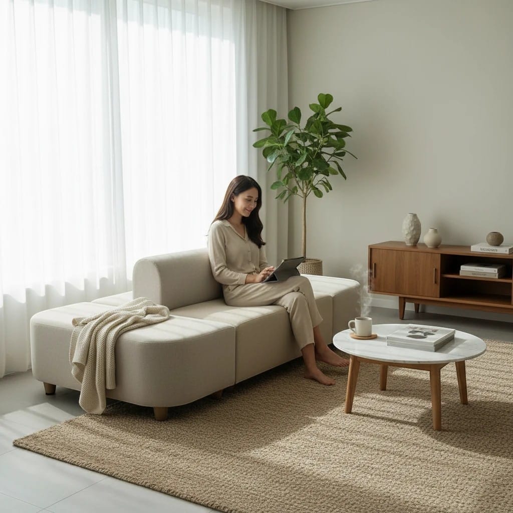 Home Atelier Modern Modular Upholstered Lounge Sofa Bench