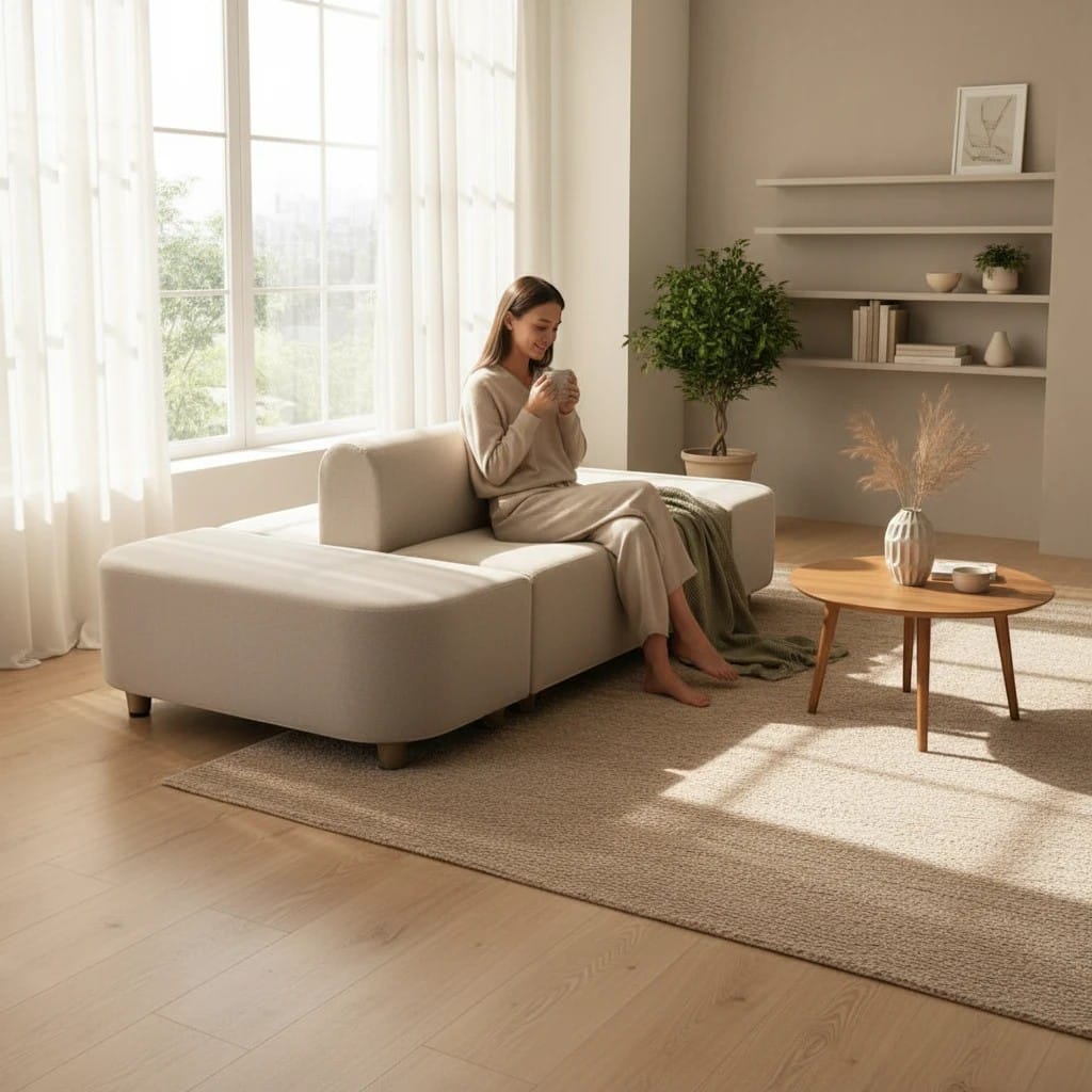 Home Atelier Modern Modular Upholstered Lounge Sofa Bench