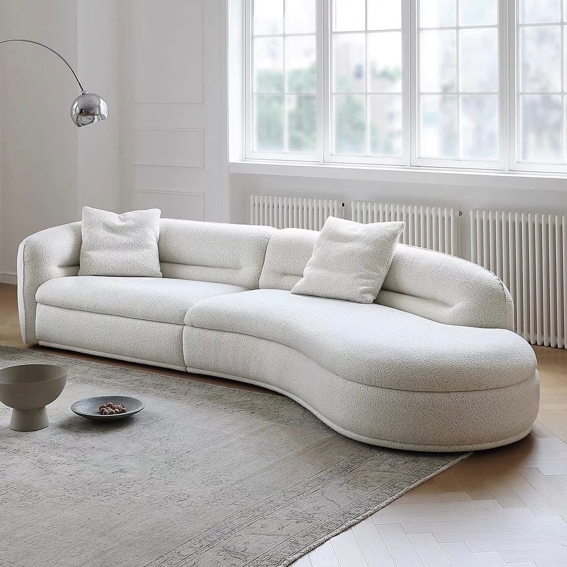 Home Atelier Mollie Performance Boucle Curve Sofa