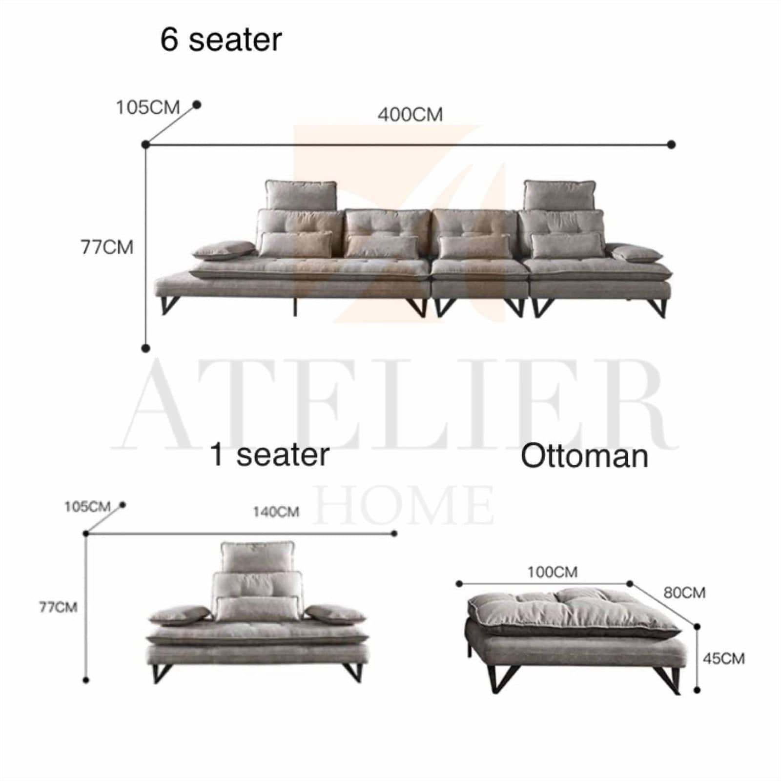 Home Atelier Moretti Slider Sofa