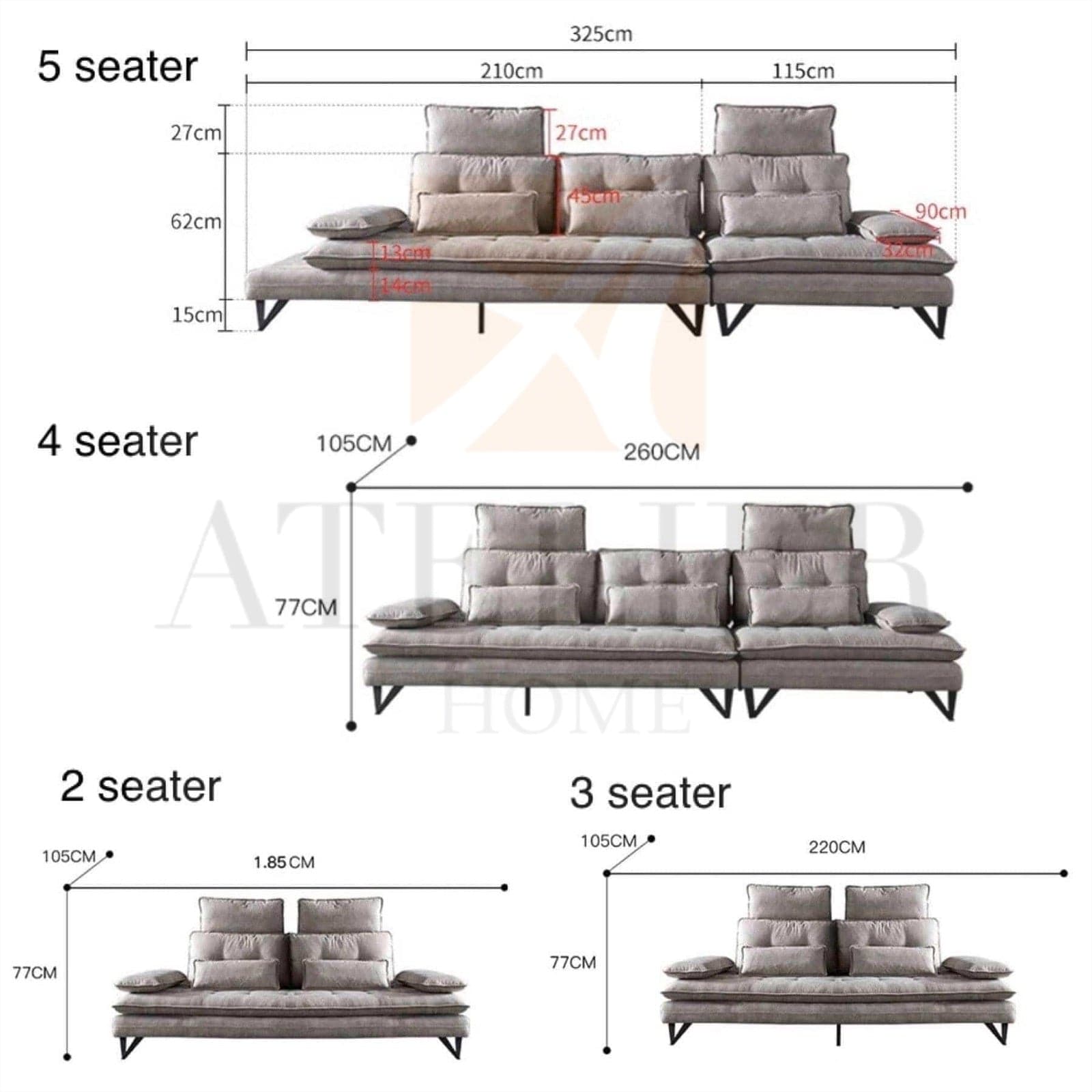 Home Atelier Moretti Slider Sofa