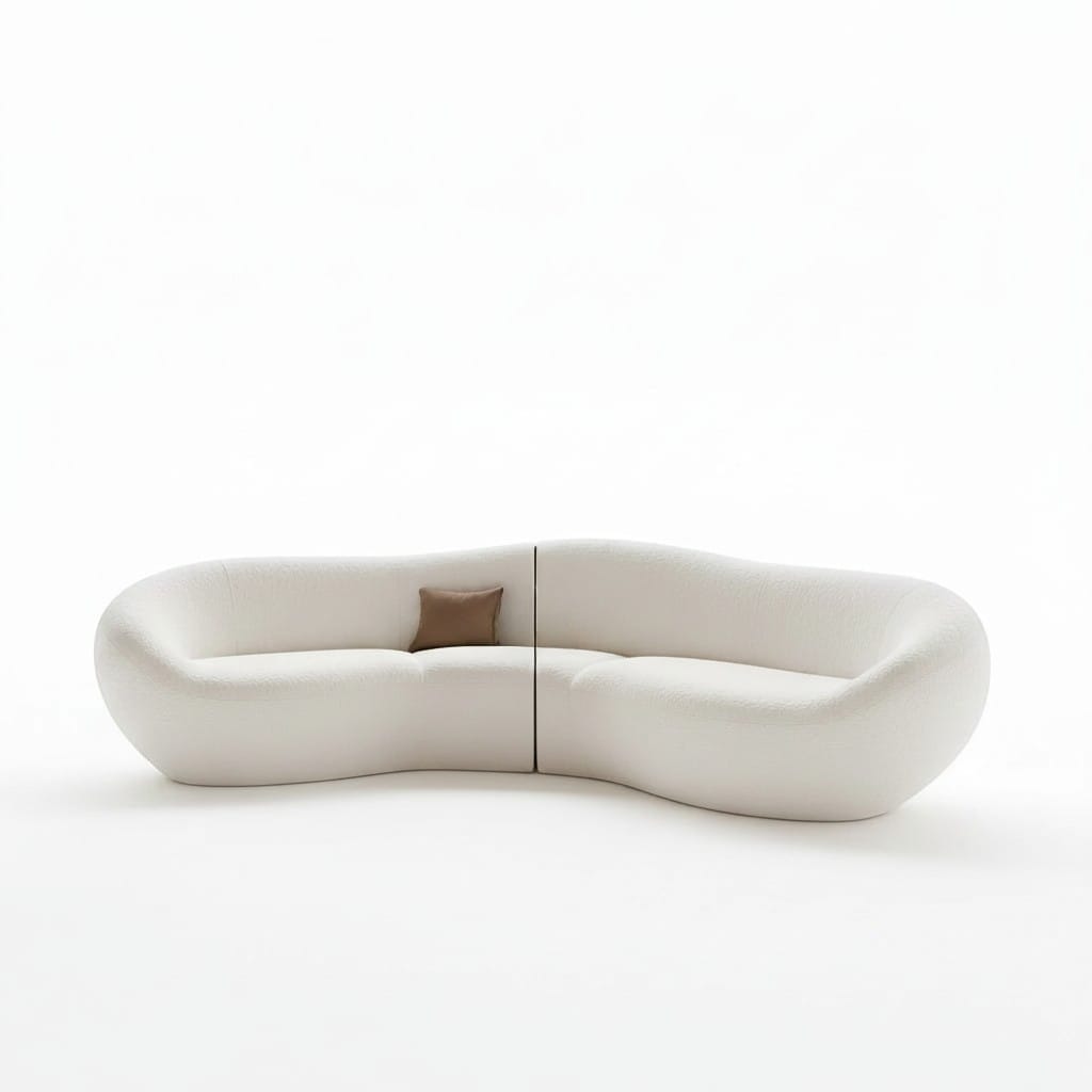 Home Atelier Mosaic Performance Boucle Curve Sofa