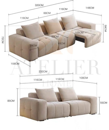 Home Atelier Moven Scratch Resistant Electric Sofa Bed