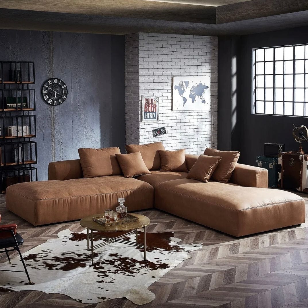 Home Atelier Nathan Sectional Open Chaise Sofa