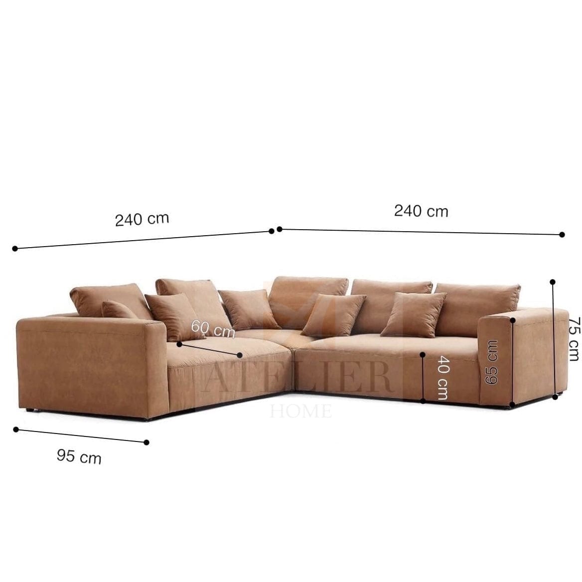 Home Atelier Nathan Sectional Sofa