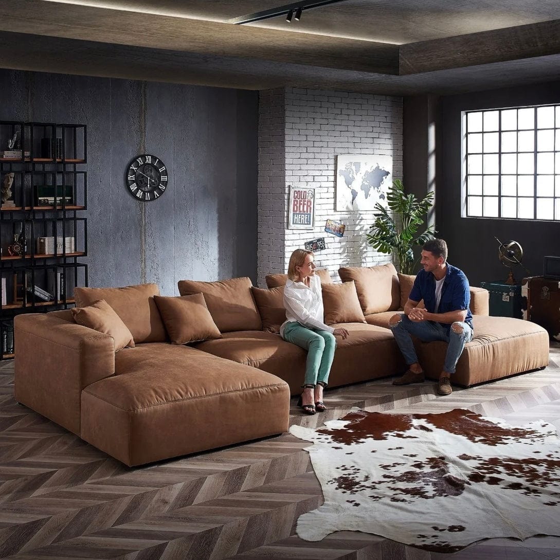 Nathan Modular Premium Leather Sofa for Media Rooms