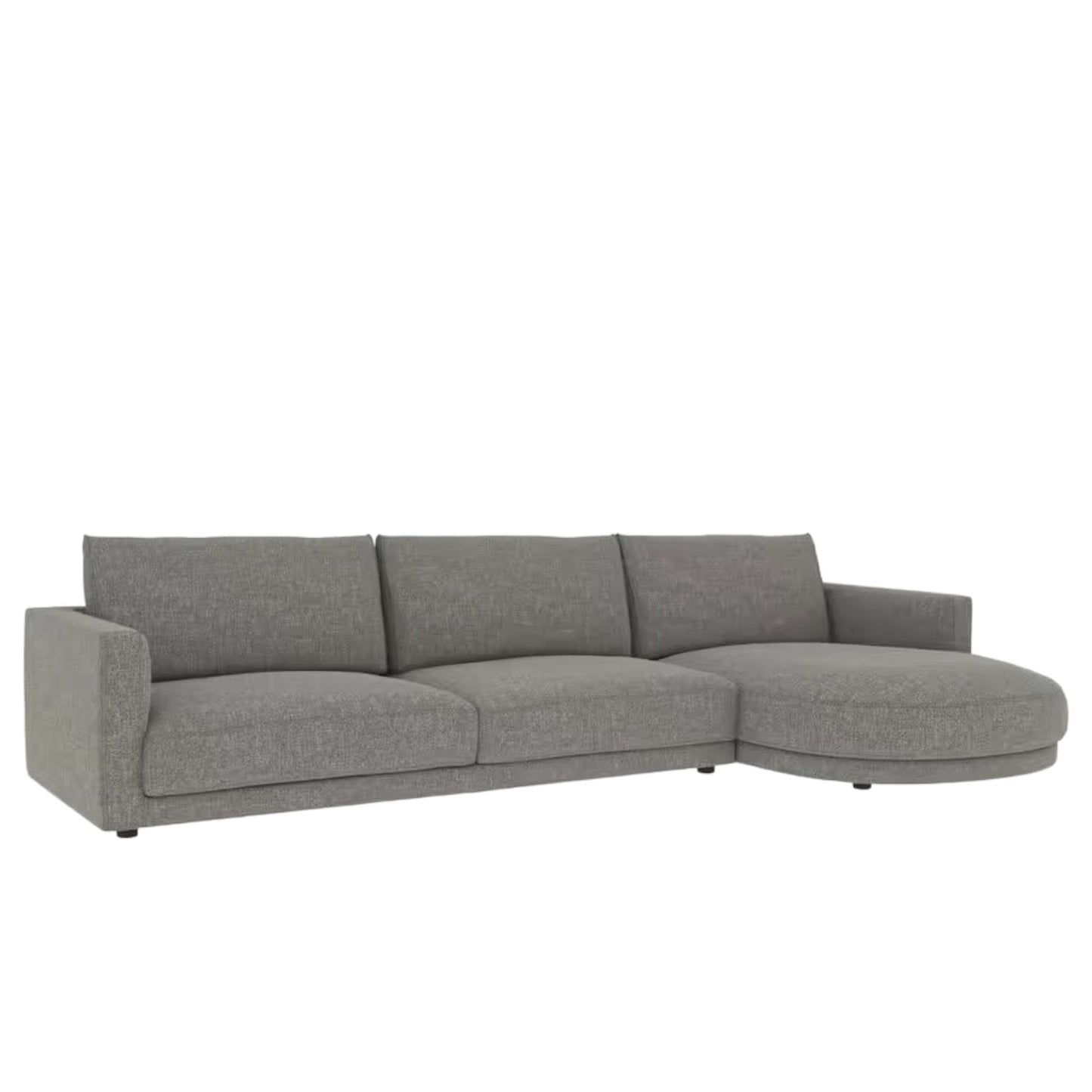 Home Atelier Nathaniel Designer Sectional Round Chaise Sofa