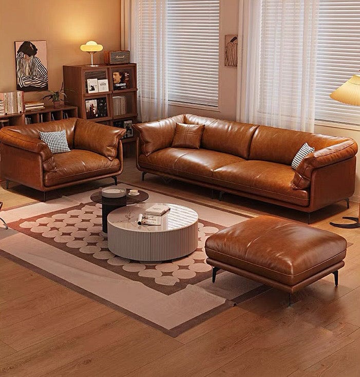 Home Atelier Navin Leather Sectional Sofa