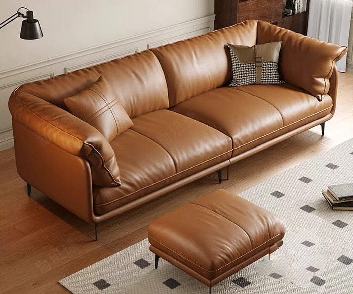 Home Atelier Navin Leather Sectional Sofa