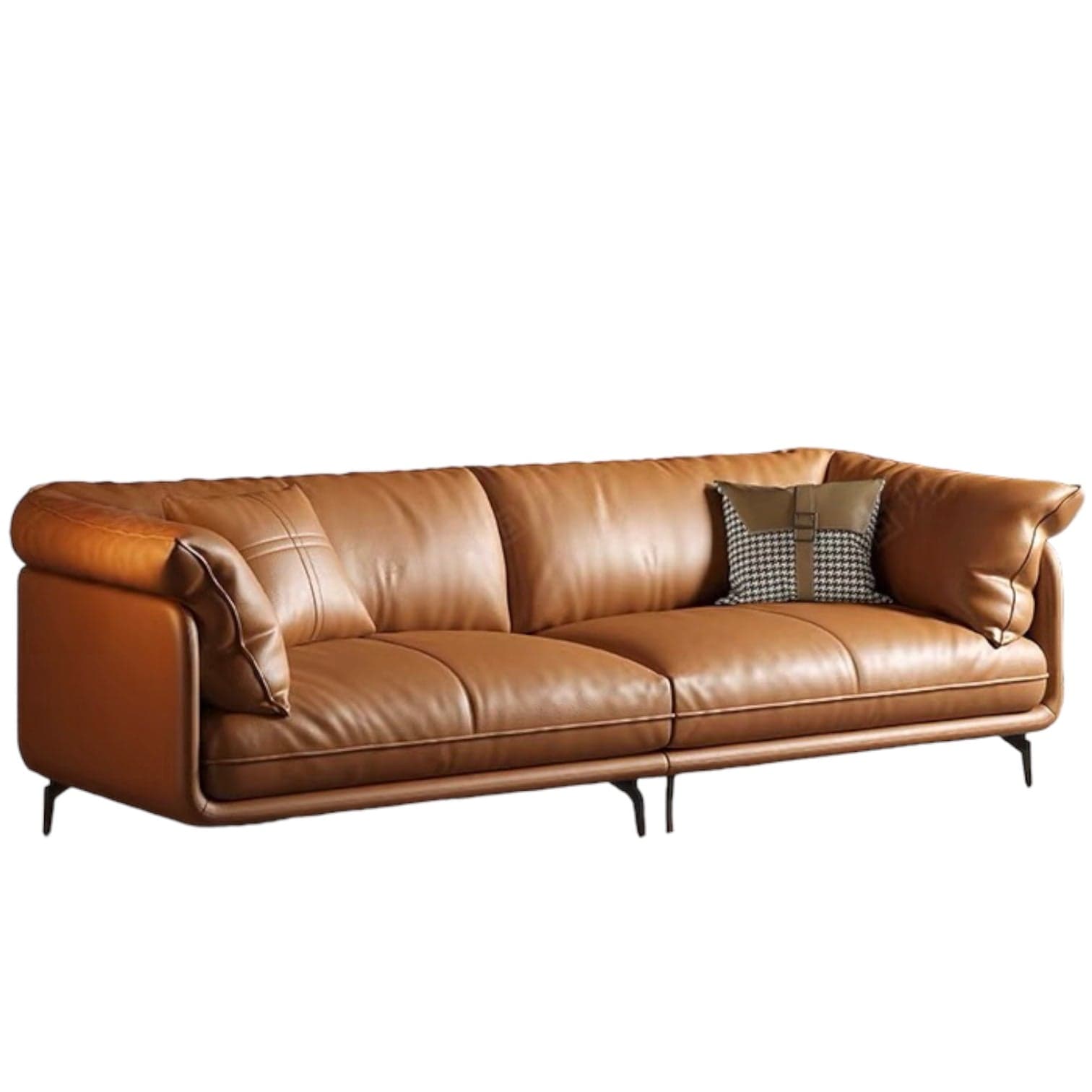 Home Atelier Navin Leather Sectional Sofa