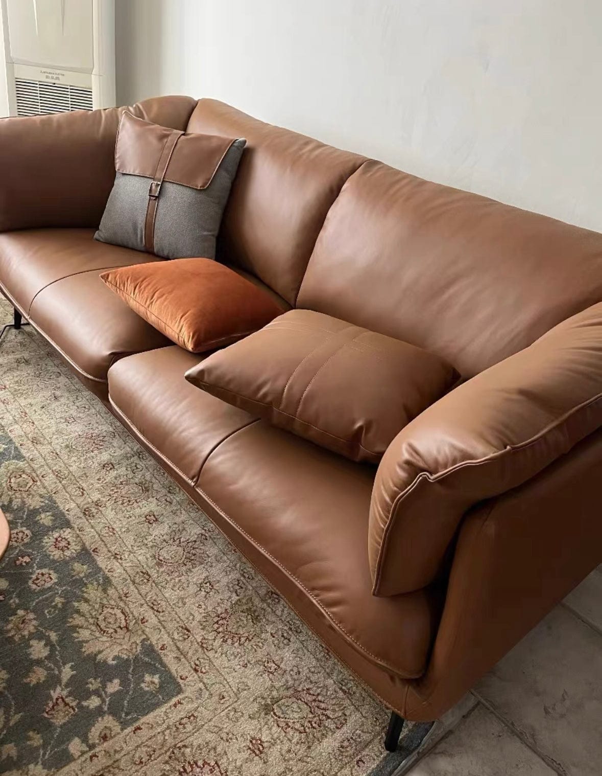 Home Atelier Navin Leather Sectional Sofa