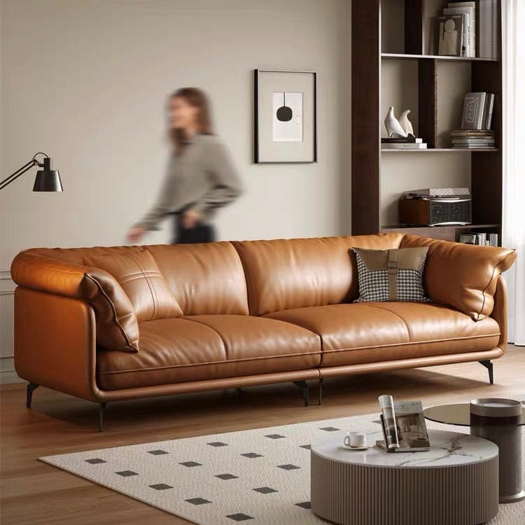 Home Atelier Navin Leather Sectional Sofa