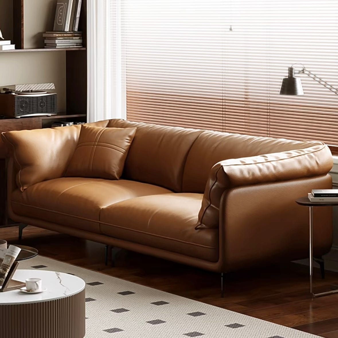 Home Atelier Navin Leather Sectional Sofa