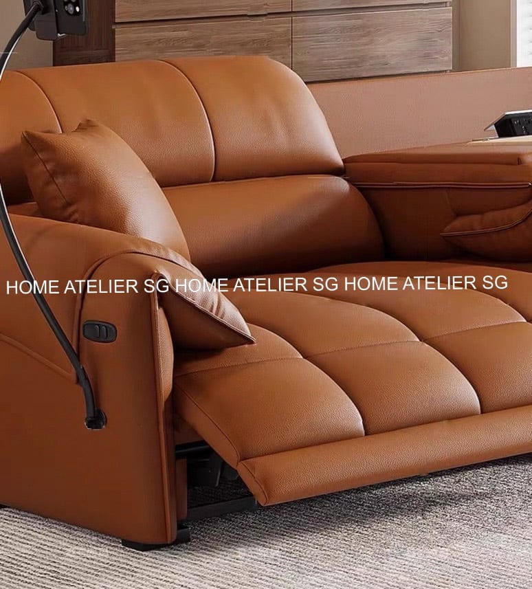 Home Atelier Nelson Leather Electric Recliner Sofa