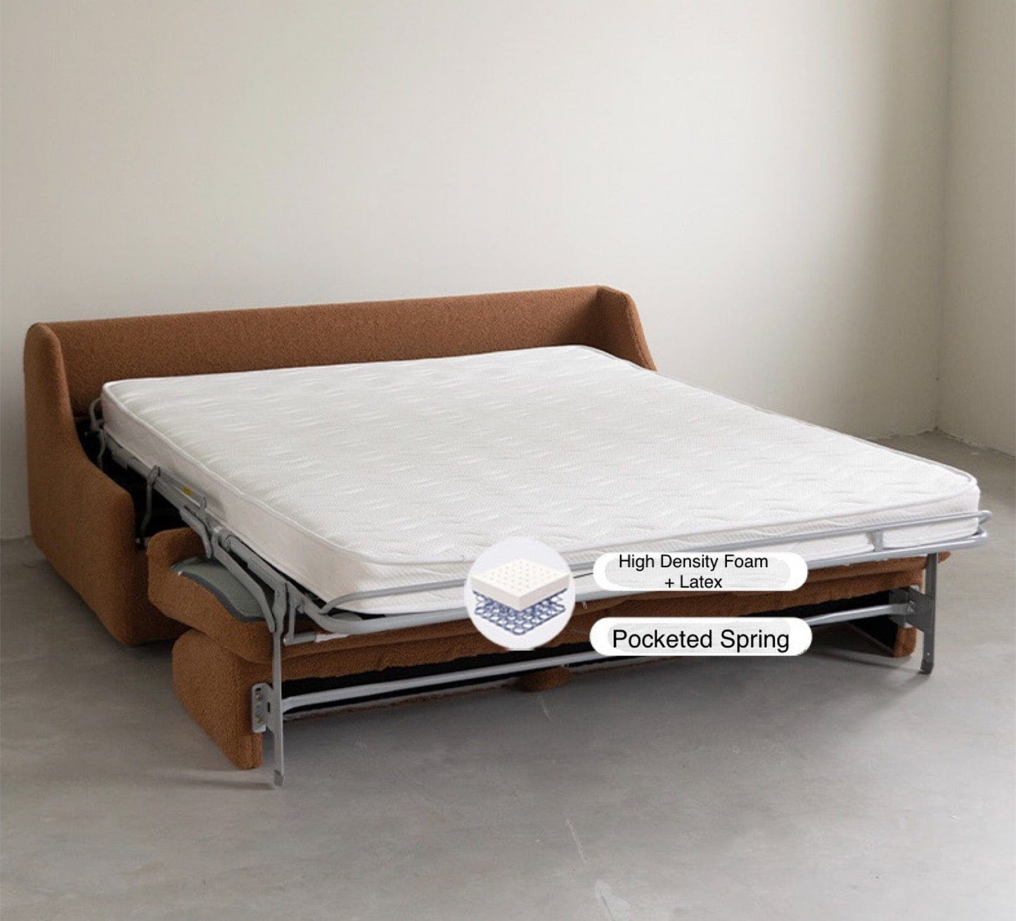 Home Atelier Nervin Foldable Sofa Bed with Mattress