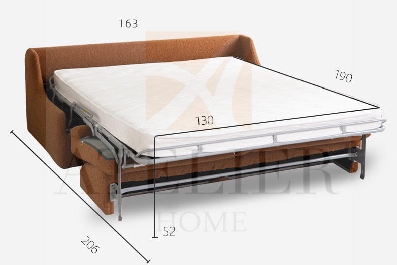 Home Atelier Nervin Foldable Sofa Bed with Mattress