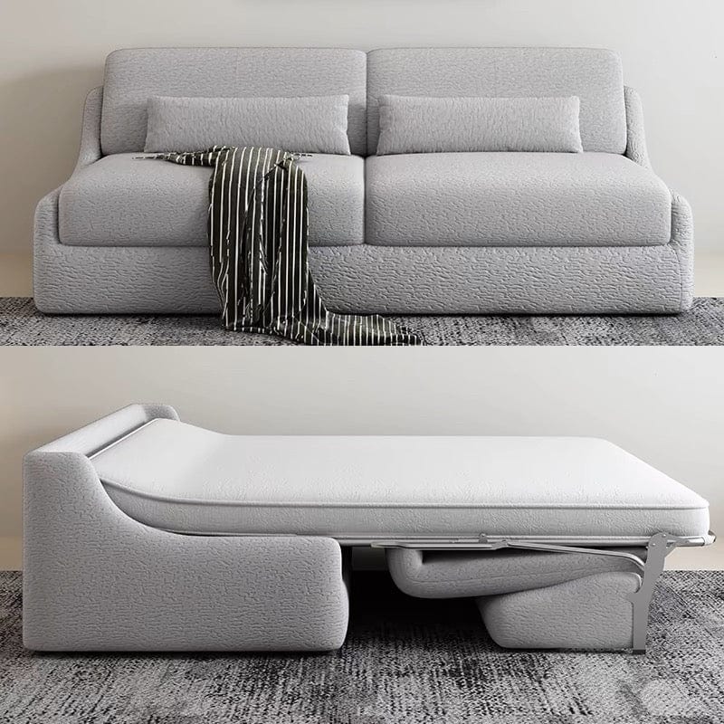 Home Atelier Nervin Performance Boucle Foldable Sofa Bed with Mattress