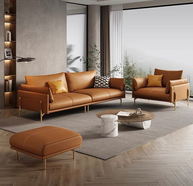 Home Atelier Newton Genuine Leather Sofa