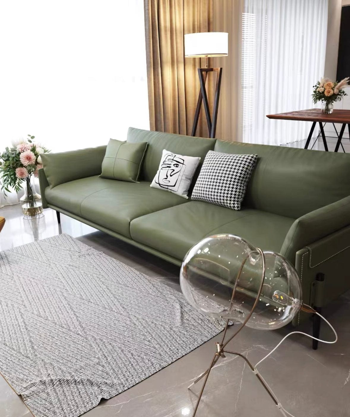 Home Atelier Newton Genuine Leather Sofa