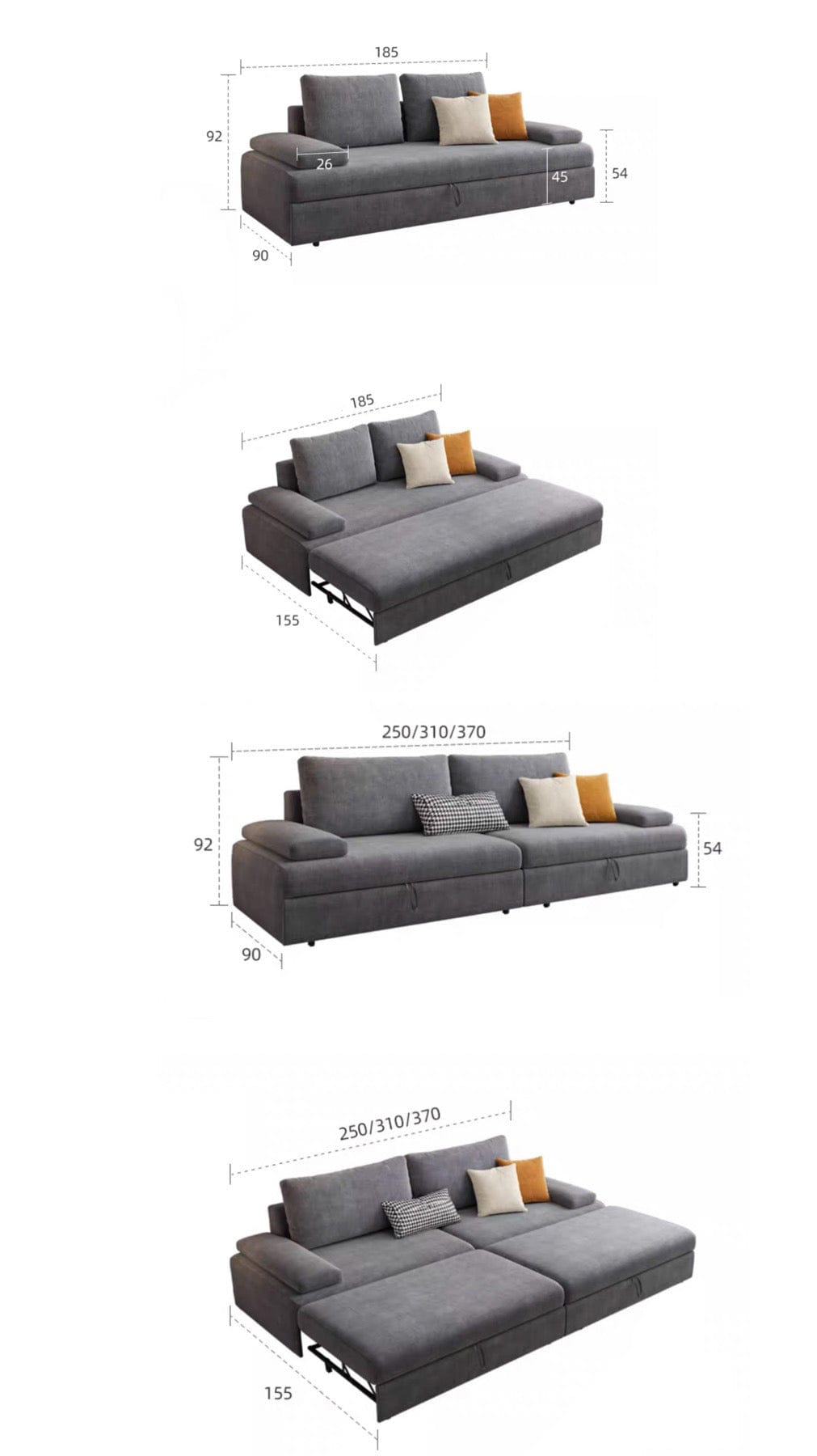 Home Atelier Nick Scratch Resistant Sofa Bed