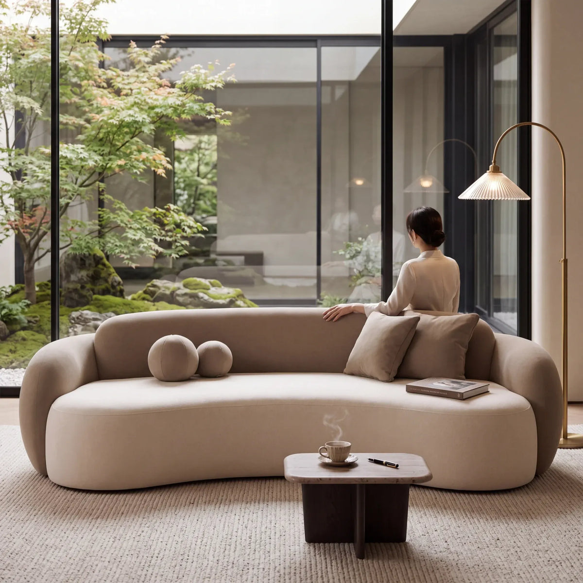 Home Atelier Nicola Scratch Resistant Curve Sofa