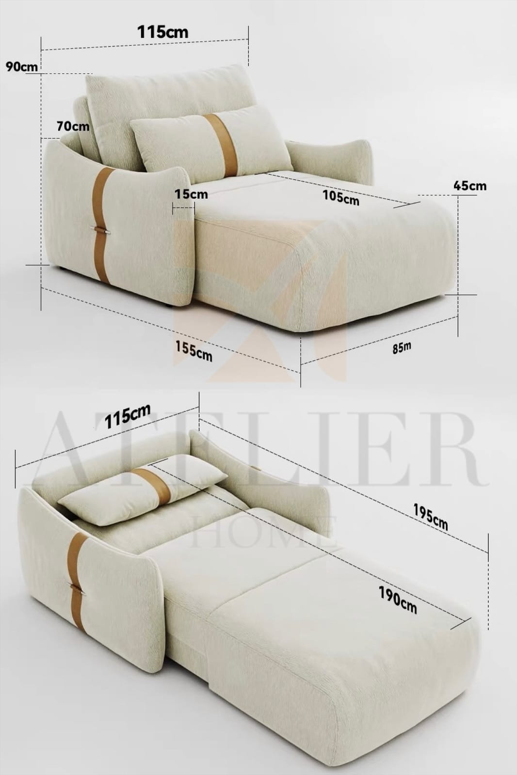 Home Atelier Nicole Electric Sofa Bed