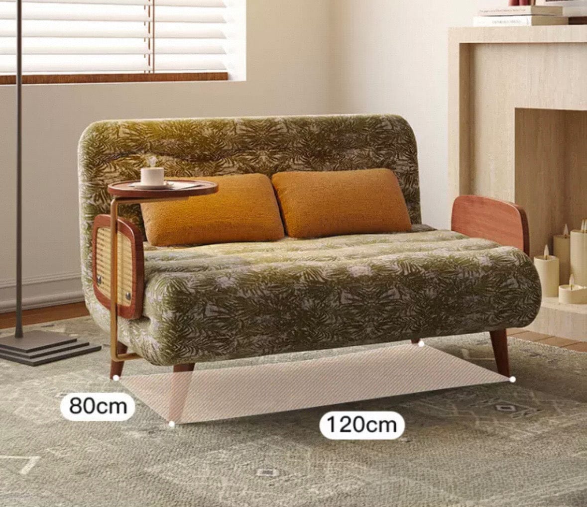 Home Atelier Noelle Foldable Sofa Bed with Coffee Table