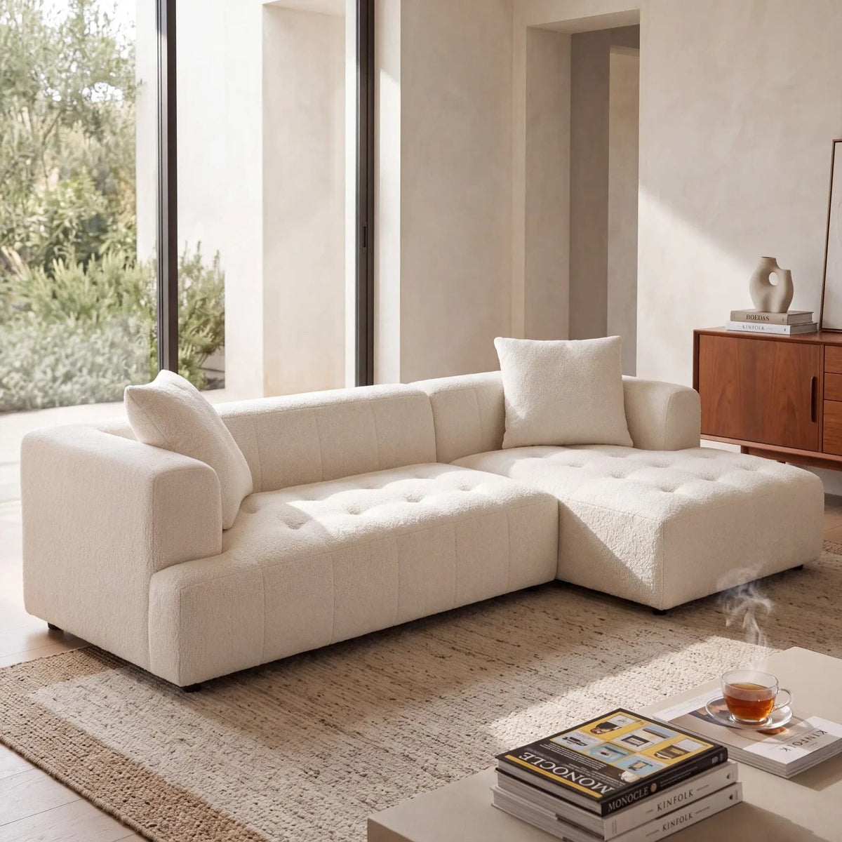 Home Atelier Okira Performance Boucle Sectional Sofa