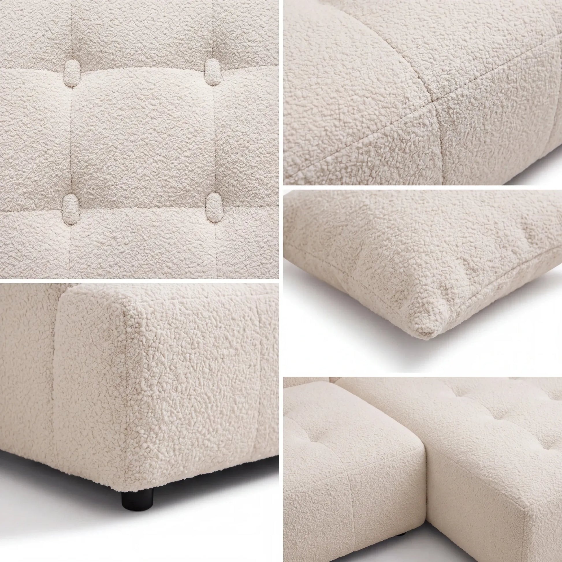 Home Atelier Okira Scratch Resistant Sectional Sofa with Channel Tuftings (Copy)