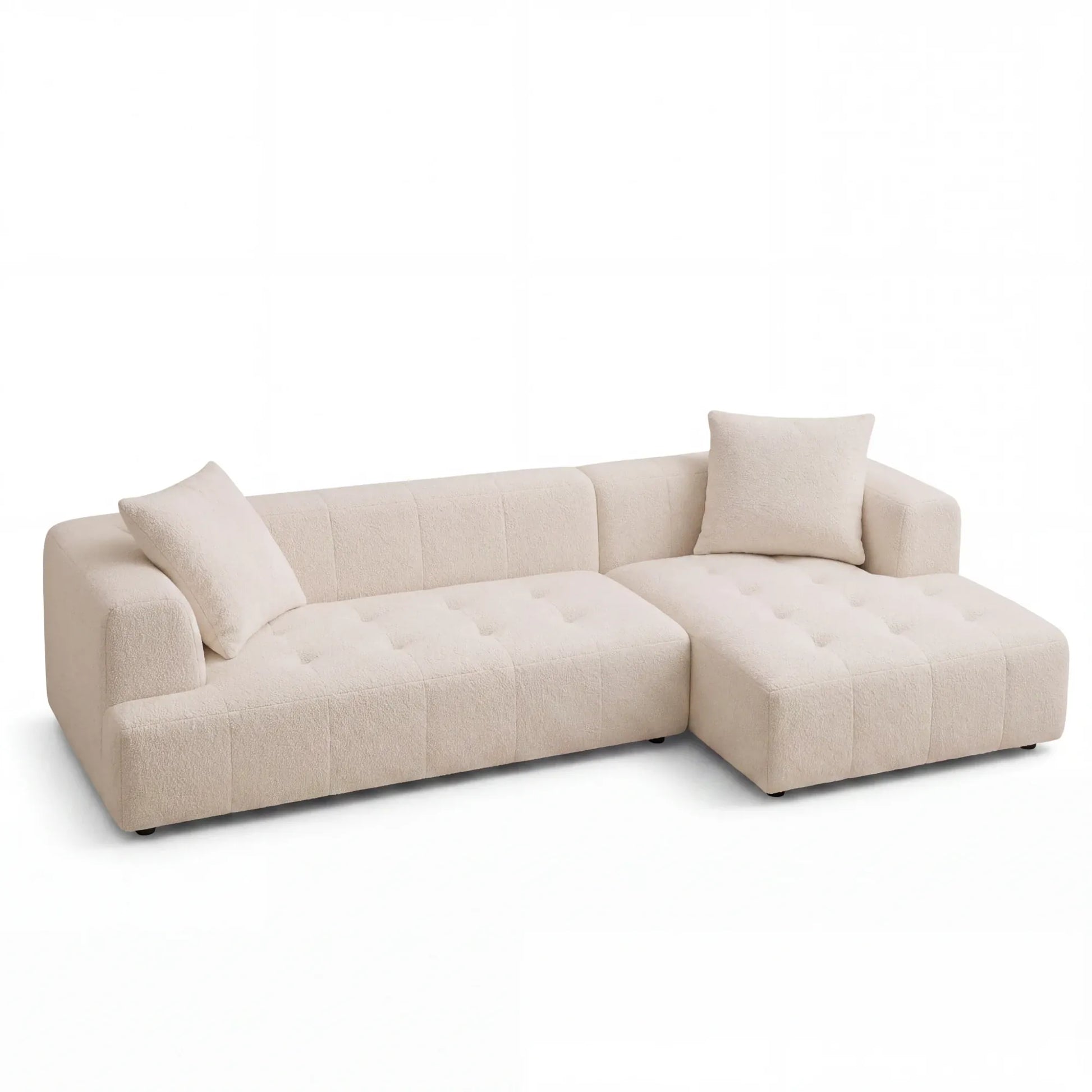 Home Atelier Okira Scratch Resistant Sectional Sofa with Channel Tuftings (Copy)