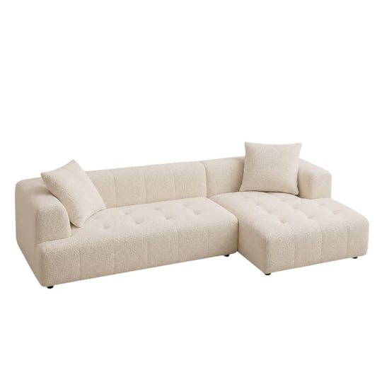 Home Atelier Okira Scratch Resistant Sectional Sofa with Channel Tuftings (Copy)