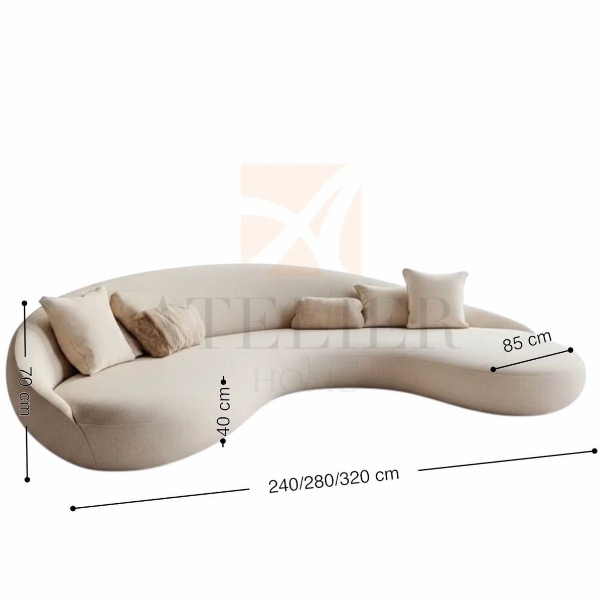 Home Atelier Oreika Curve Sofa