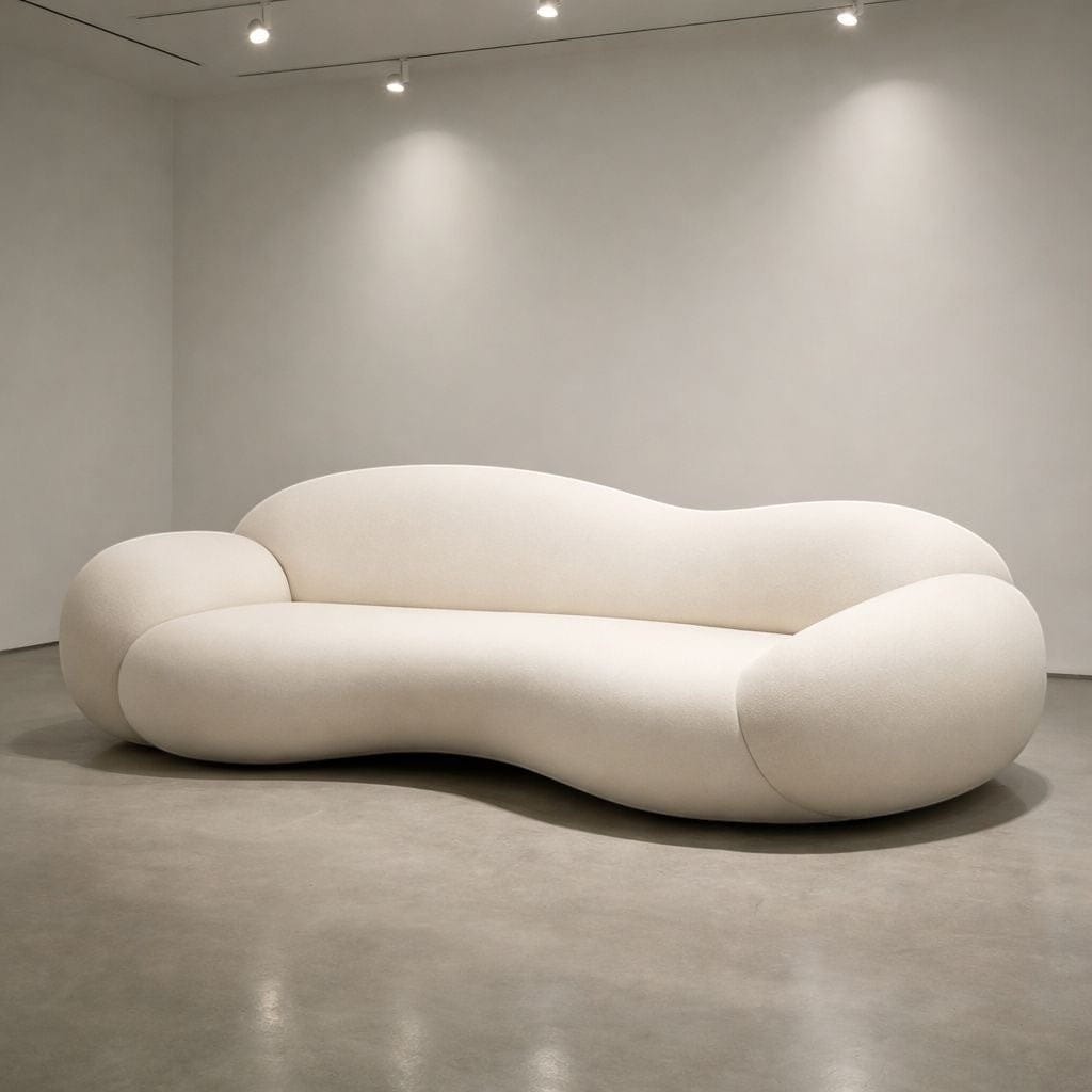 Home Atelier Organic Sculptural Curved Living Room Sofa