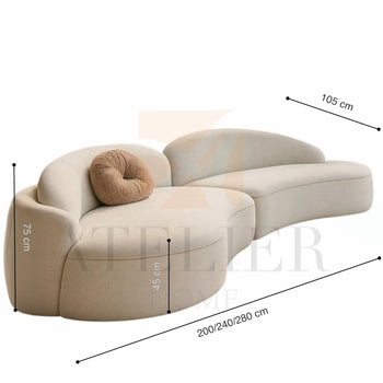 Home Atelier Orielis Performance Boucle Curve Sofa (Copy 2)