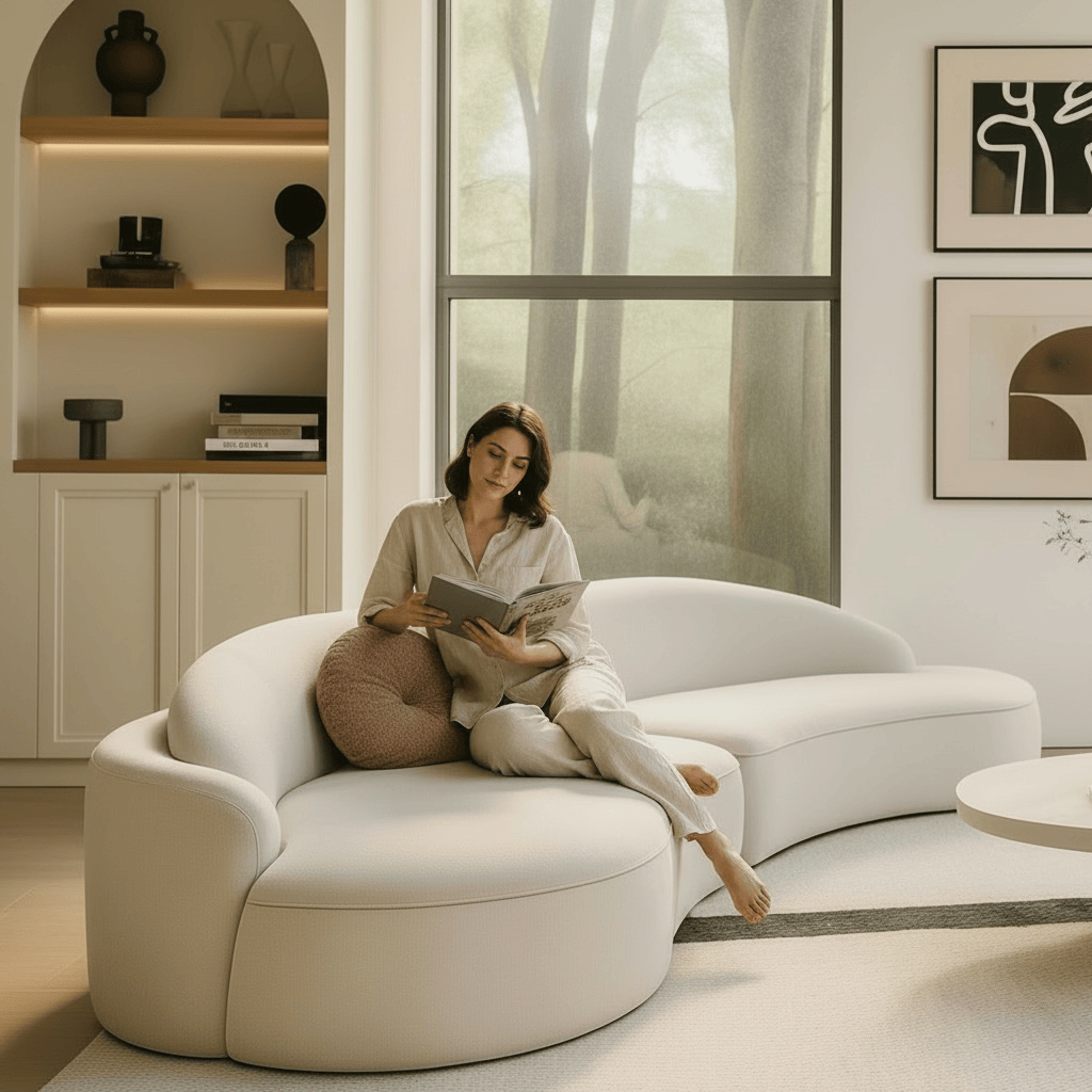 Home Atelier Orielis Performance Boucle Curve Sofa (Copy 2)