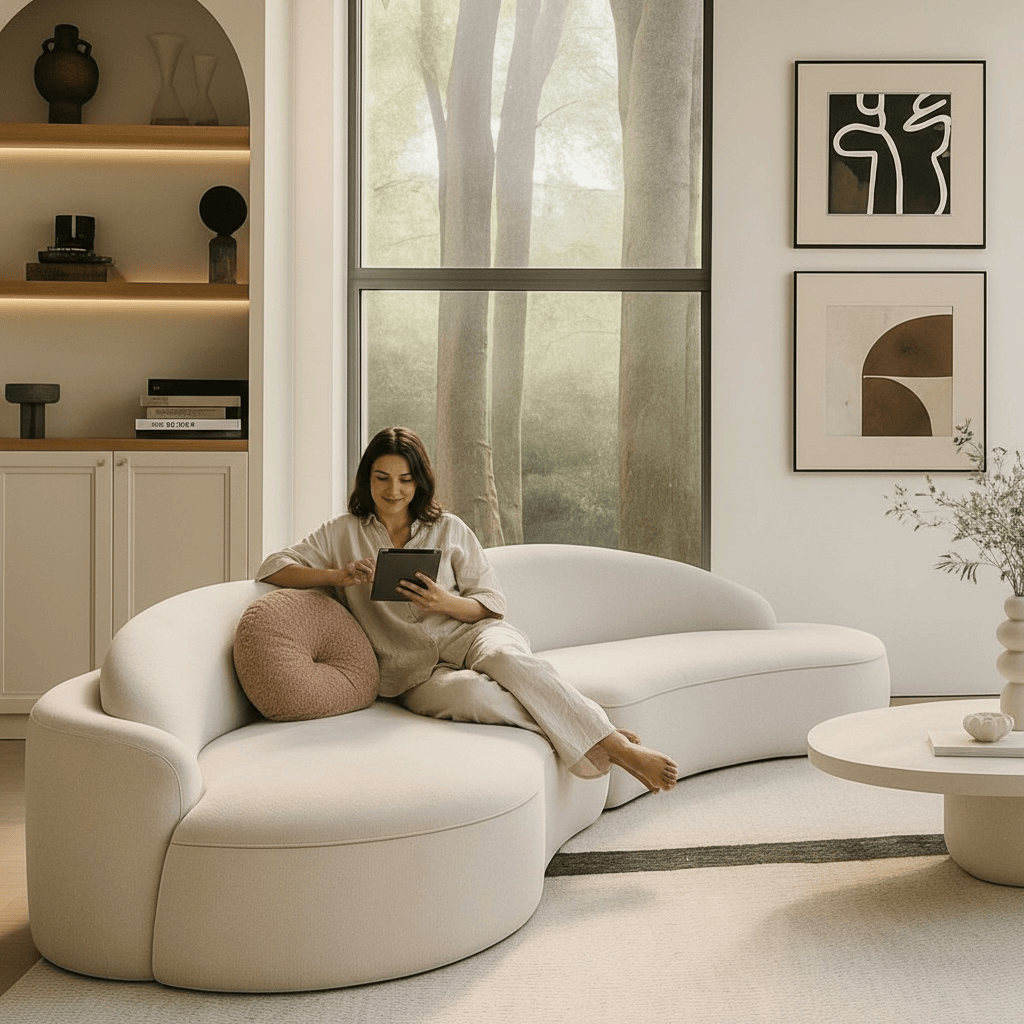 Home Atelier Orielis Performance Boucle Curve Sofa (Copy 2)