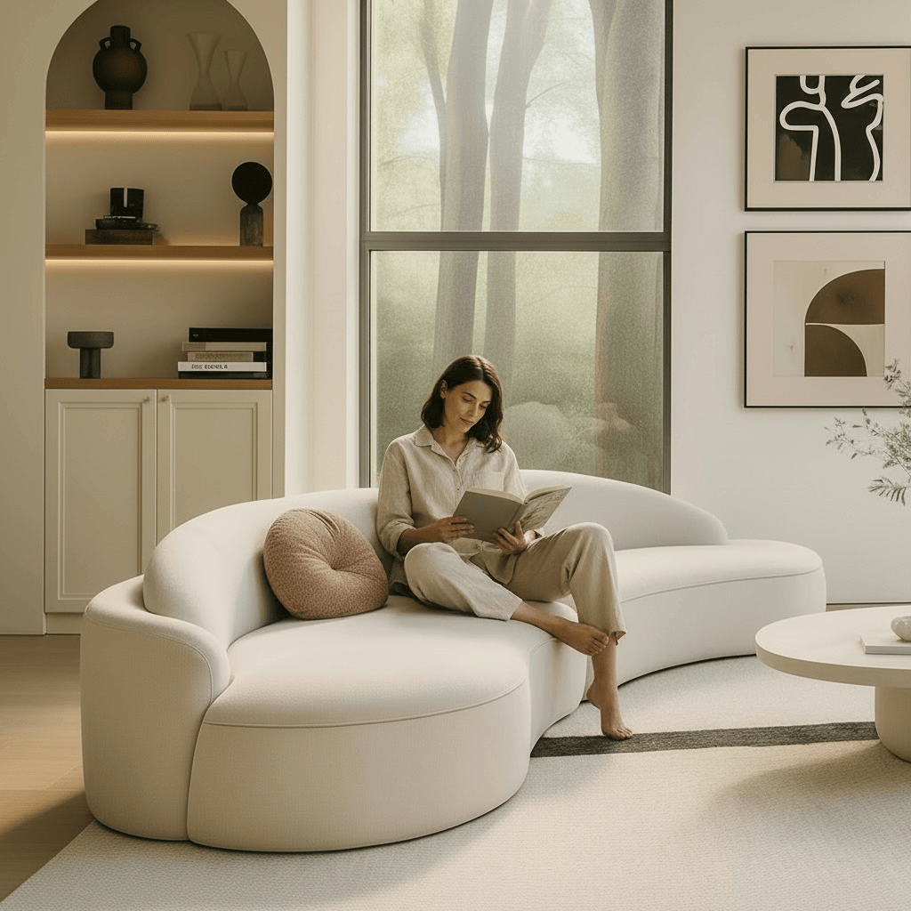 Home Atelier Orielis Performance Boucle Curve Sofa (Copy 2)