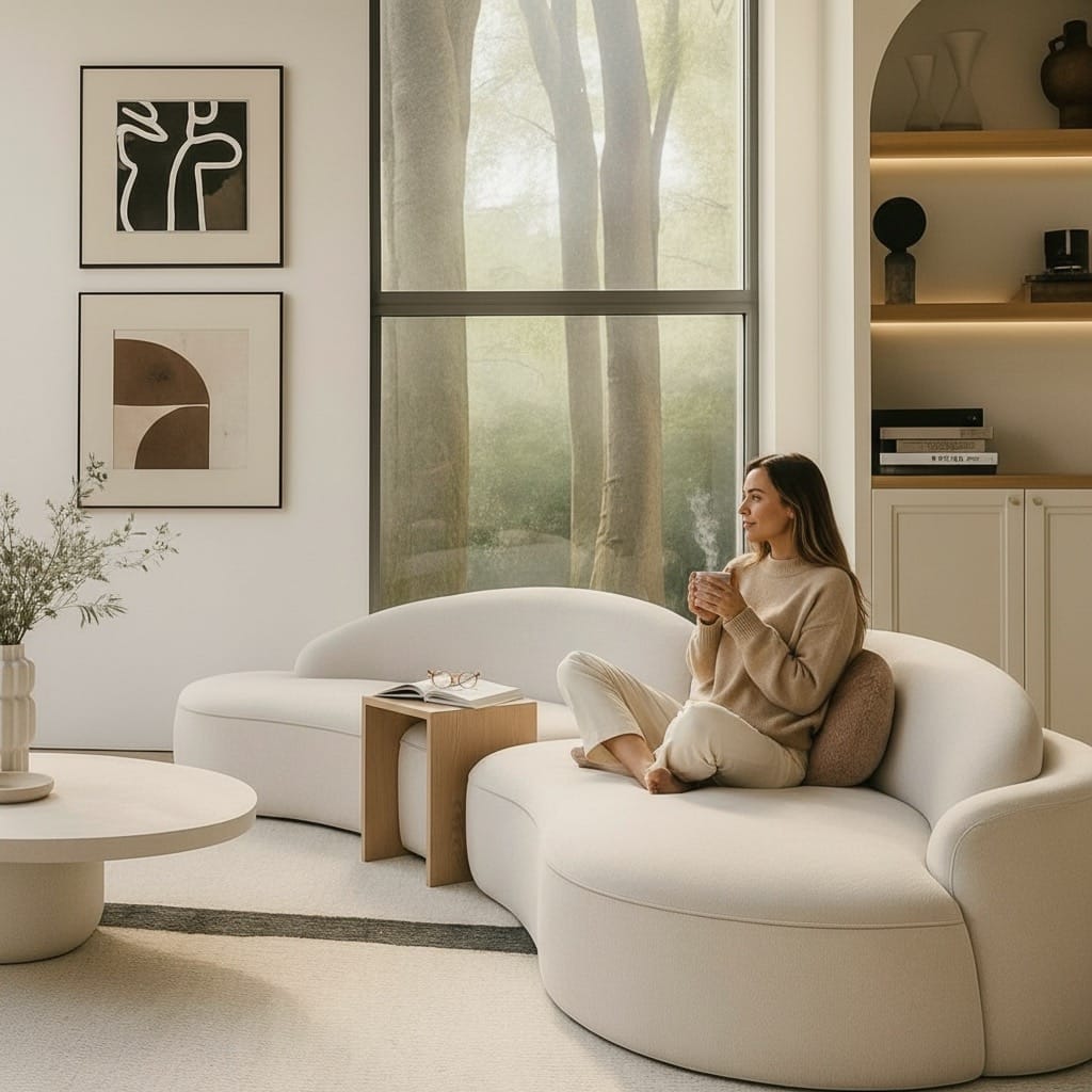 Home Atelier Orielis Performance Boucle Curve Sofa (Copy 2)