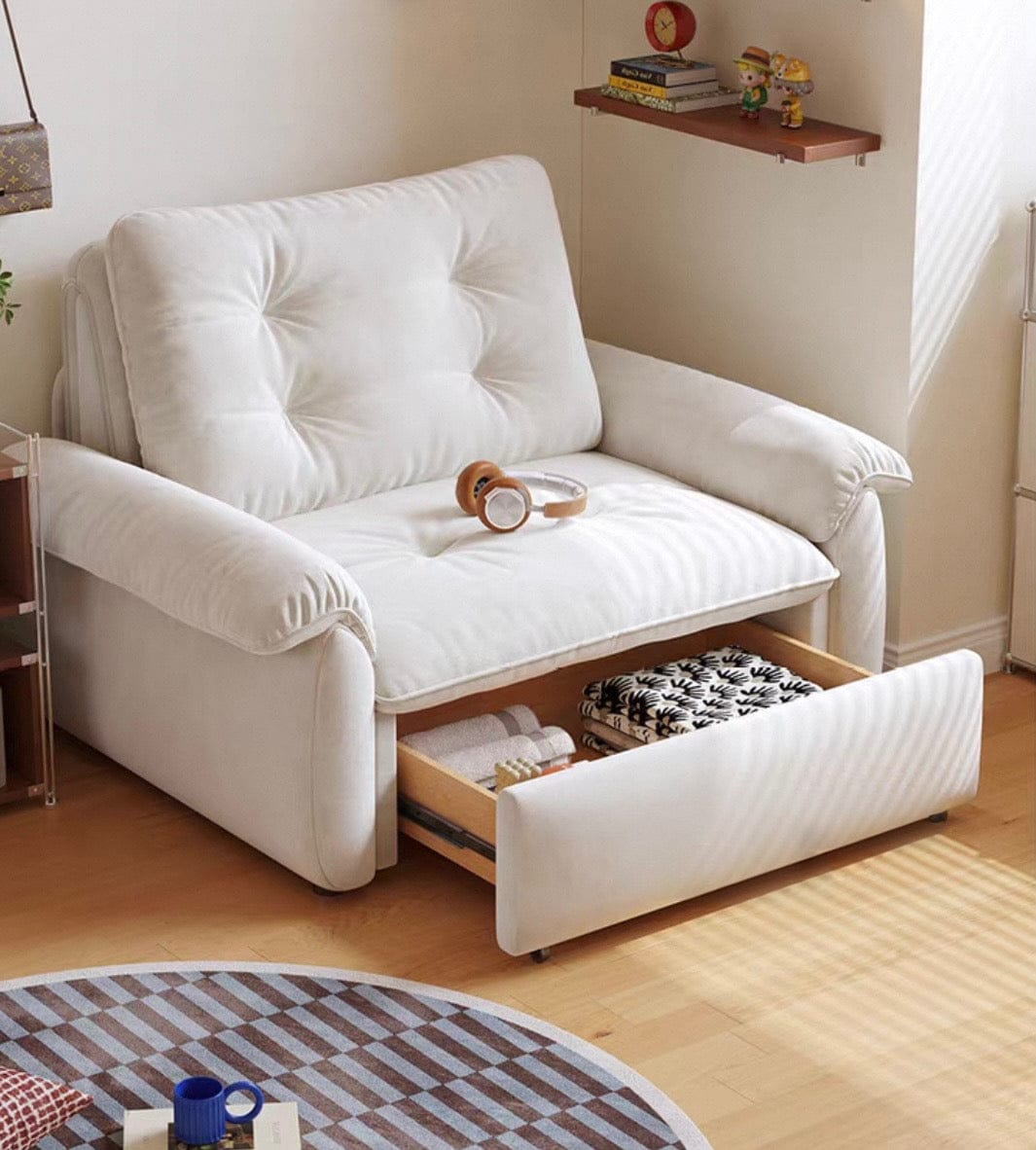 Home Atelier Oris Scratch Resistant Electric Extendable Sofa Bed with Storage