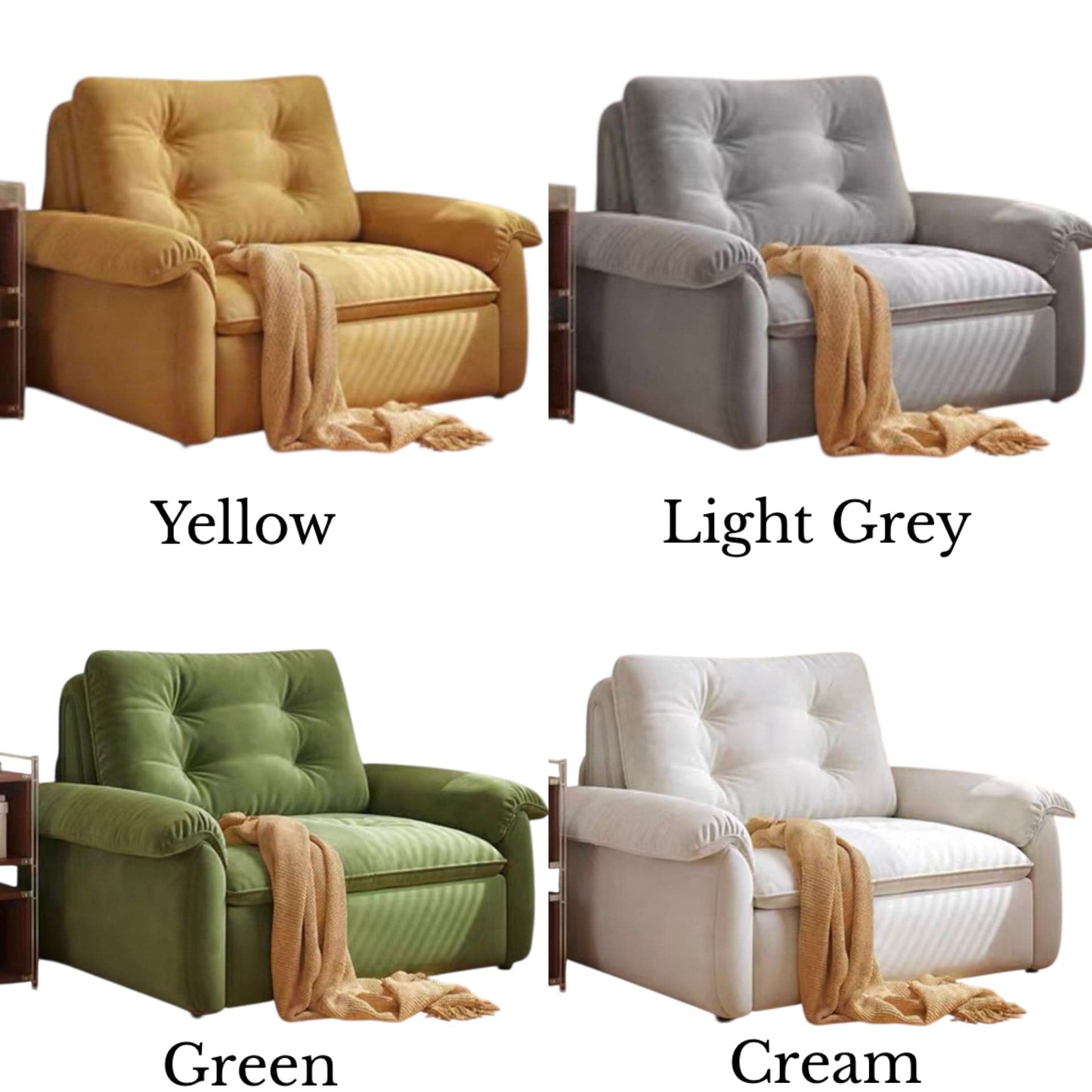 Home Atelier Oris Scratch Resistant Electric Extendable Sofa Bed with Storage