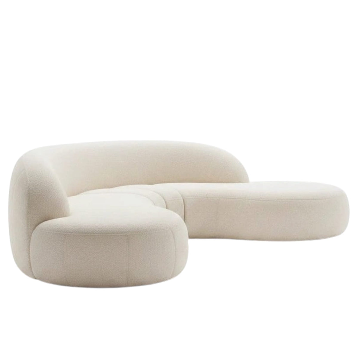Home Atelier Oska Performance Boucle Sectional Curve Sofa