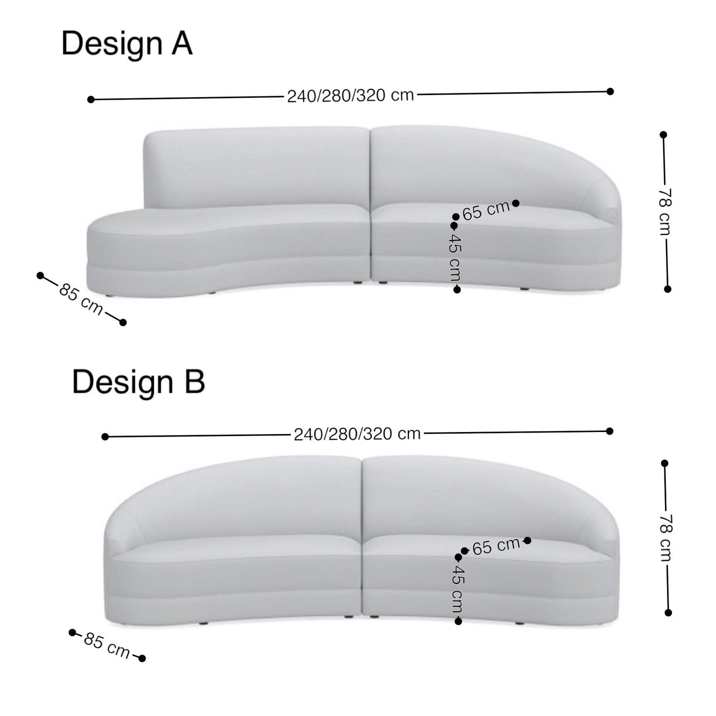 Home Atelier Oswald Scratch Resistant Sectional Curve Sofa